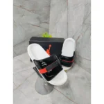 Stylish Air Jordan Slides Super Play White Black For Men (HS378) - stayhit.in