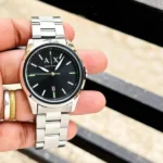 Stylish Armani Exchange Watch With Black Logo For Men