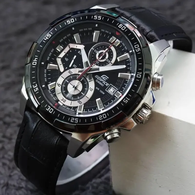 Stylish Casio Edifice Watch Black For Men (JH574) - stayhit.in