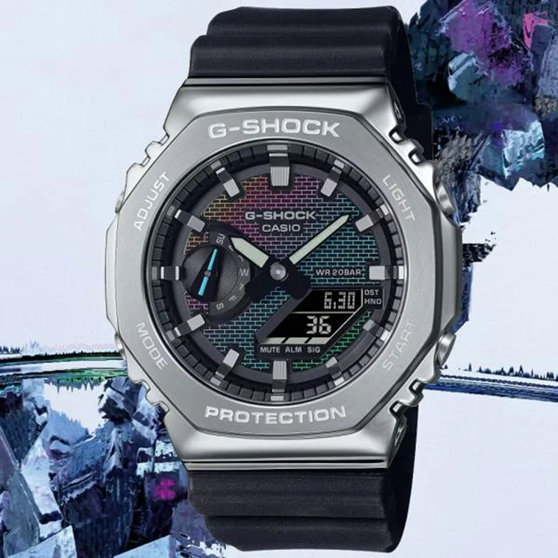 Stylish Casio g shock Gm2100 Watch Black Strap For Men (WS110) - stayhit.in