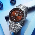 Stylish Citizen Watch Silver Brown For Men (BOT3734) - stayhit.in
