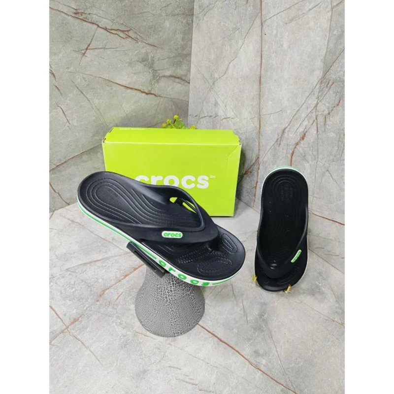 Stylish Crocs Bayaband Clogs Black Green For Men (HS356) - stayhit.in