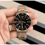 Stylish Emporio Armani Automatic Watch Copper Black For Men (BOT3315) - stayhit.in