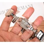 Stylish Emporio Armani Watch Silver Black Gold For Men