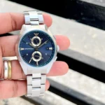 Stylish Emporio Armani Watch Silver Blue For Men