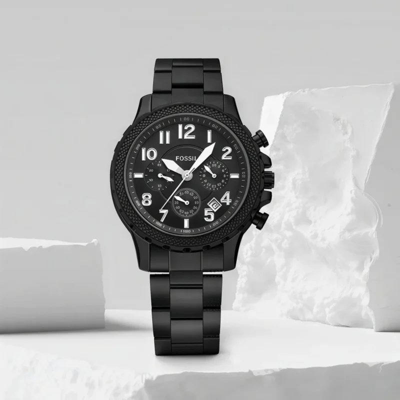 Stylish Fossil Bannon Watch Black For Men (LAB950) - stayhit.in