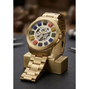 Stylish Fossil Grant Automatic Watch Skeleton For Men (BOT3158) - stayhit.in