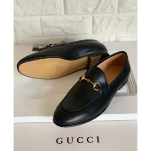 Stylish Gucci Jordan Horsebit Leather Loafers Black For Men (BSF1520) - stayhit.in
