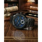 Stylish Guess Square Chronograph Watch Black Blue For Men (BOT3348) - stayhit.in
