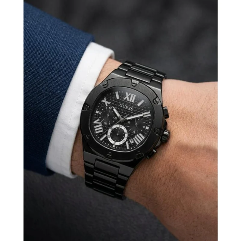 Stylish Guess Square Watch Black White For Men (BOT3167) - stayhit.in