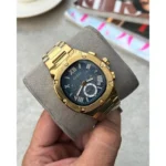 Stylish Guess Square Watch Gold Blue For Men (BOT3169) - stayhit.in