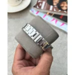 Stylish Guess Square Watch Silver Green For Men