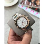 Stylish Guess Square Watch Two Tone Copper White For Men