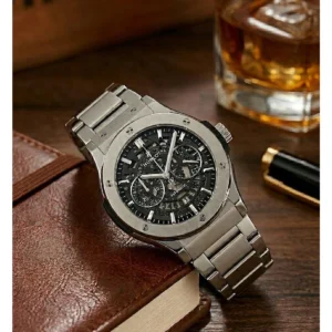 Stylish Hublot Fusion Aero Watch Chronograph For Men (LAB744) - stayhit.in
