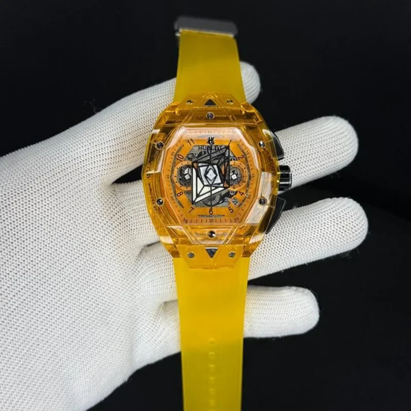 Stylish Hublot Spyder Watch Yellow For Men (BOT3091) - stayhit.in