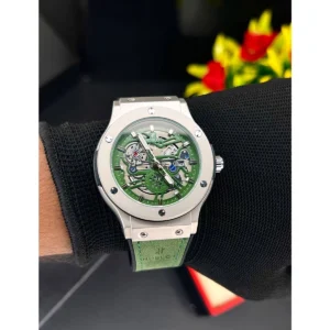 Stylish Hublot Watch Green Dial For Men (SOS545) - stayhit.in