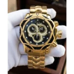 Stylish Invicta Watch Black Gold For Men (BOT3100) - stayhit.in
