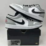 Stylish Nike Air Jordan 1 Low Light Smoke Grey Shoes For Men