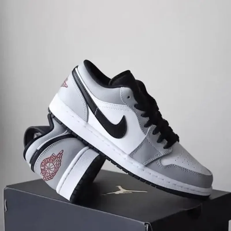 Stylish Nike Air Jordan 1 Low Light Smoke Grey Shoes For Men (BOT2670) - stayhit.in