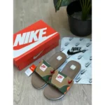 Stylish Nike Air Max 1 Flip Flops Brown Green Orange For Men (HS443) - stayhit.in