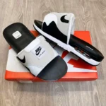 Stylish Nike Air Max 1 Flip Flops White Black For Men (HS441) - stayhit.in