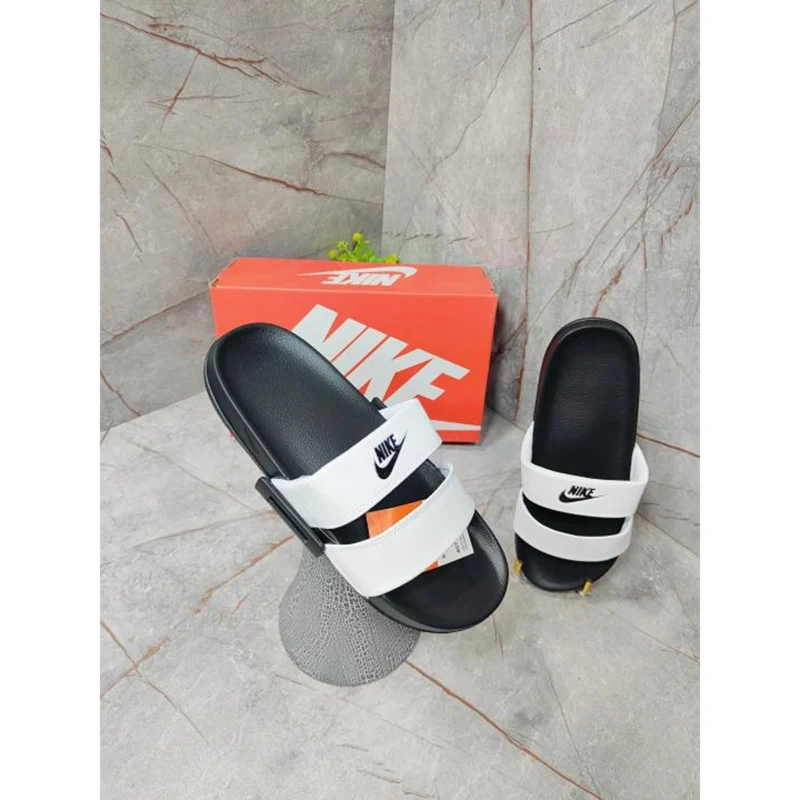 Stylish Nike Offcourt Duo Slides Black White For Men (HS368) - stayhit.in