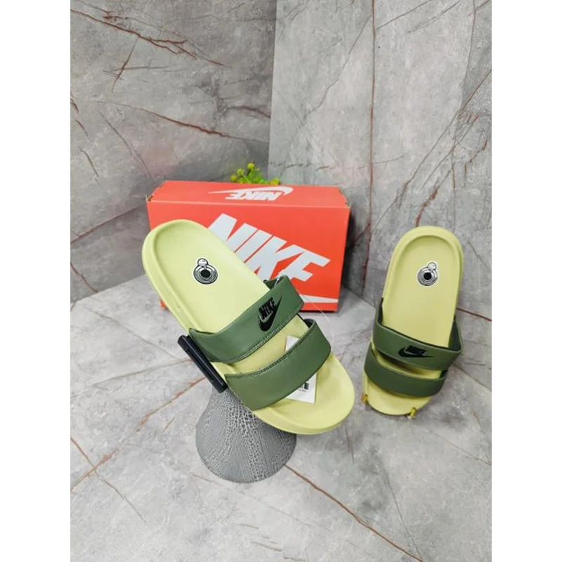 Stylish Nike Offcourt Duo Slides Green For Men (HS367) - stayhit.in