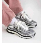 Stylish Nike P6000 Shoes Metallic Silver For Men