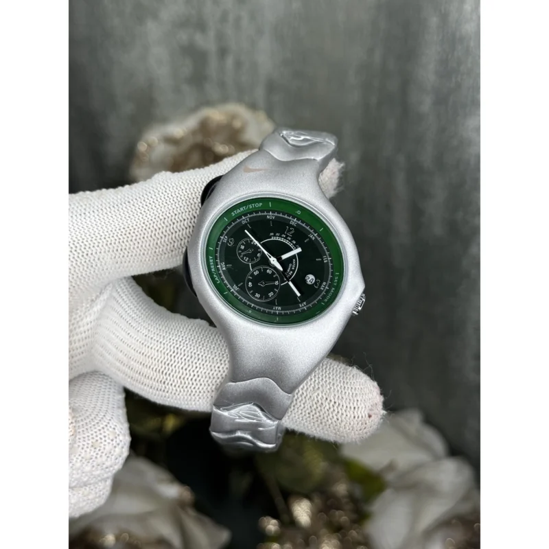 Stylish Nike Watch Silver Green For Men (JH473) - stayhit.in