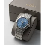 Stylish Omega Constellation Watch Blue For Men (BT308) - stayhit.in