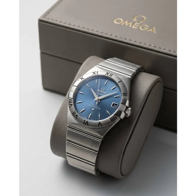 Stylish Omega Constellation Watch Blue For Men (BT308) - stayhit.in