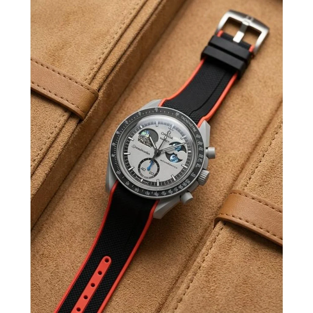 Stylish Omega Moon Watch Black For Men (BOT3312) - stayhit.in