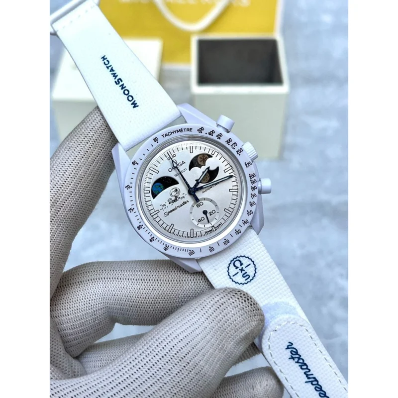 Stylish Omega Swatch Moon Watch For Men (LAB781) - stayhit.in