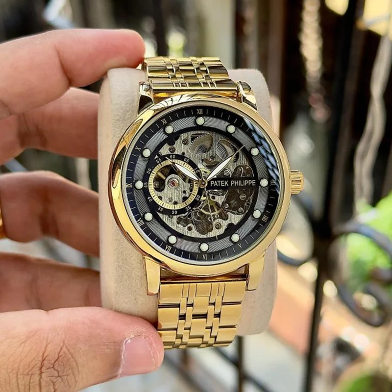 Stylish Patek Philippe Skeleton Watch Automatic For Men (BOT3301) - stayhit.in