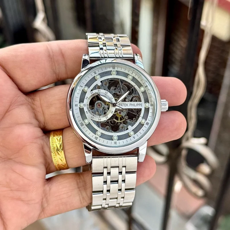 Stylish Patek Philippe Skeleton Watch For Men (LAB906) - stayhit.in