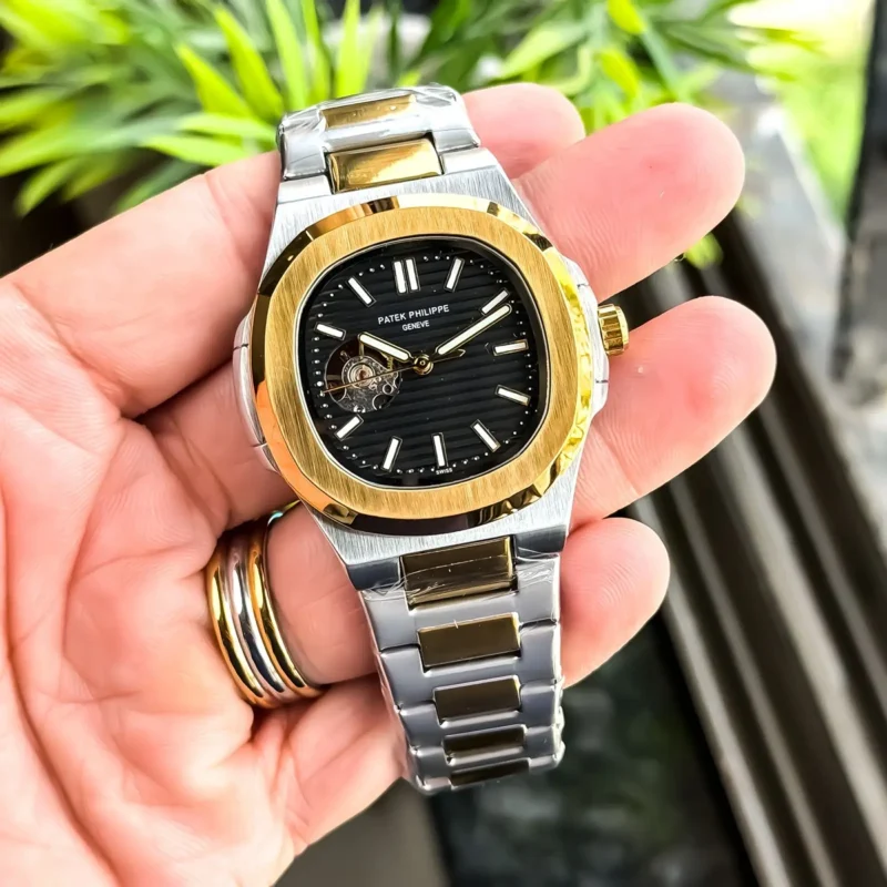 Stylish Patek Philippe Watch Gold TT Black For Men (JH485) - stayhit.in