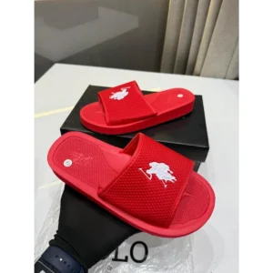 Stylish Polo Flip Flops Red For Men (HS531) - stayhit.in