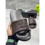 Stylish Prada Milano Slides Brown For Men (HS351) - stayhit.in