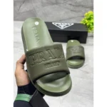 Stylish Prada Milano Slides Green For Men (HS353) - stayhit.in
