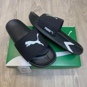Stylish Puma Softridepro Leadpuff Slides All Black For Men (HS422) - stayhit.in