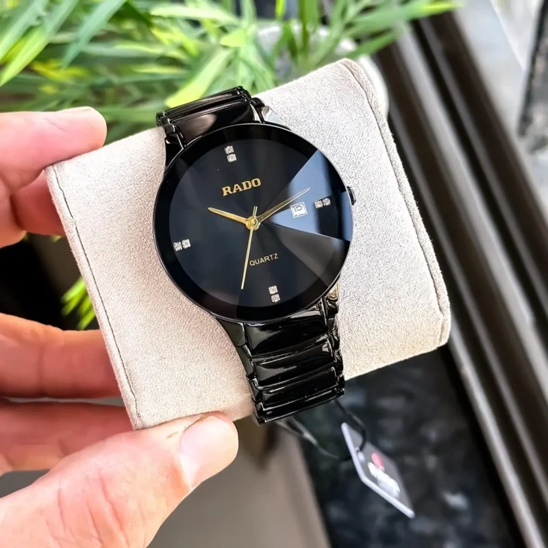 Stylish Rado Jubile Watch Full Black For Men (JH558) - stayhit.in