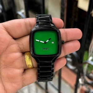Stylish Rado True Square Watch Green Dial For Men (SOS550) - stayhit.in