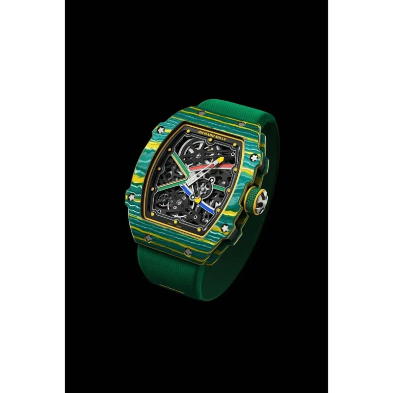 Stylish Richard Mille Rm67-02 Watch Green Strap For Men (JH552) - stayhit.in