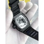 Stylish Richard Mille Skeleton Watch Black For Men