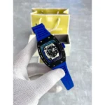 Stylish Richard Mille Skeleton Watch Blue For Men
