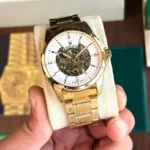 Stylish Rolex Auto Watch Gold White For Men (JH569) - stayhit.in
