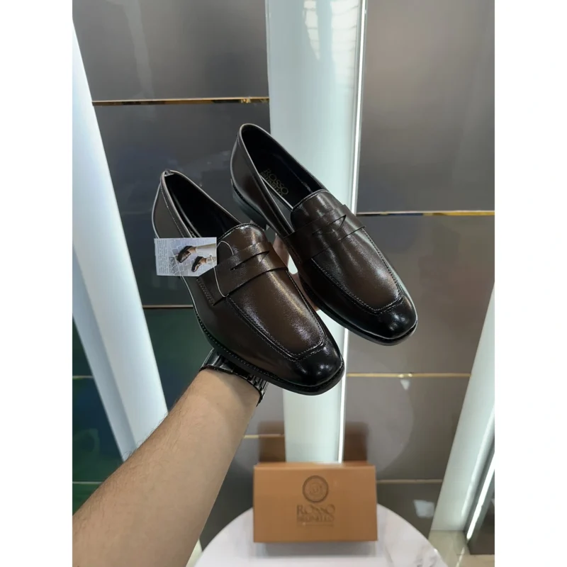 Stylish Rosso Brunello Formal Shoe Brown For Men (JH668) - stayhit.in