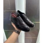Stylish Salvatore Ferragamo Formal Shoes Leather Black For Men (JH670) - stayhit.in