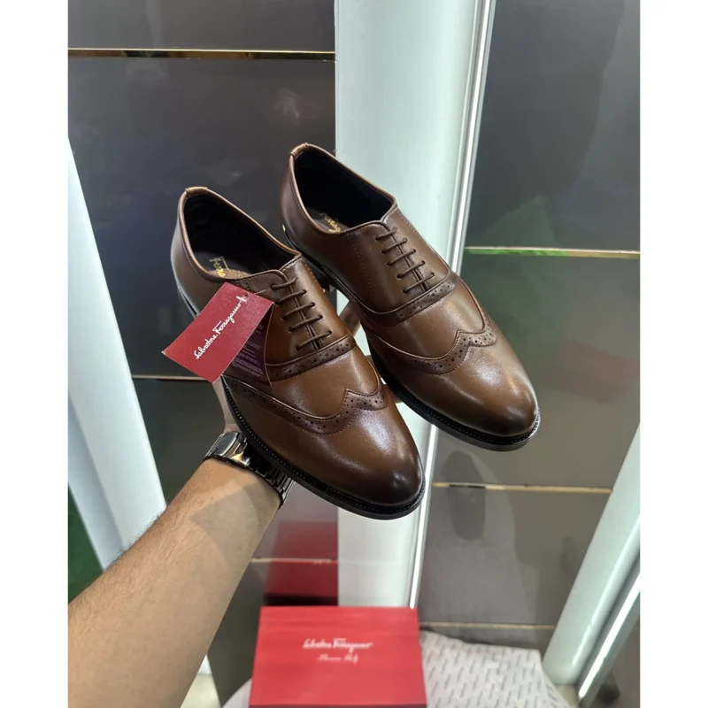 Stylish Salvatore Ferragamo Formal Shoes Leather For Men (JH671) - stayhit.in