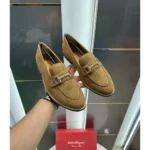 Stylish Salvatore Ferragamo Formal Shoes Tan Wooden Sole For Men (JH653) - stayhit.in